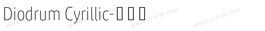 Diodrum Cyrillic字体转换